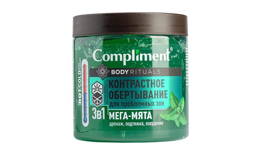 Контрастное обертывание «Мега-мята» Compliment 
